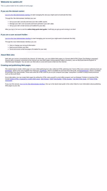 Screenshot of santini.ch