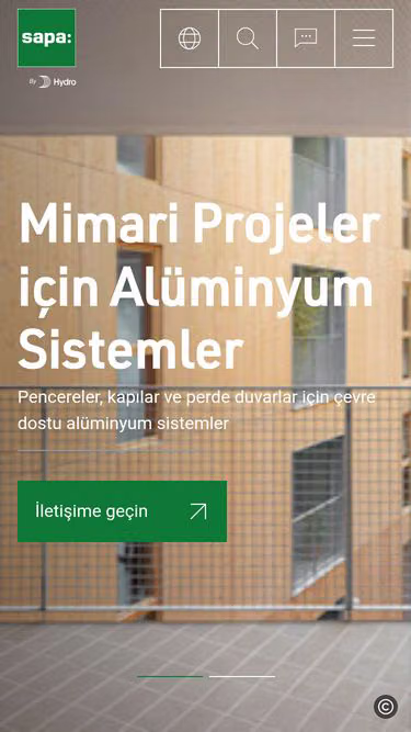Screenshot of sapa.com.tr