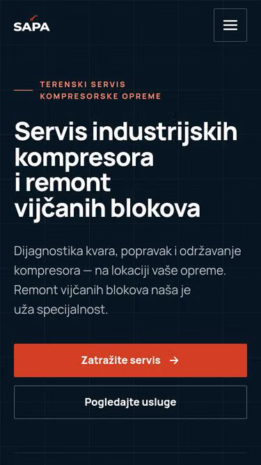Screenshot of sapa.hr
