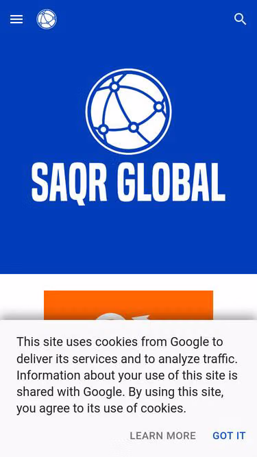 Screenshot of saqr.global