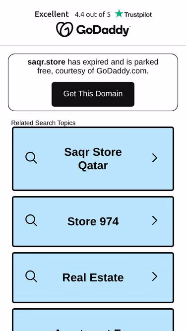 Screenshot of saqr.store