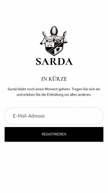Screenshot of sarda.de
