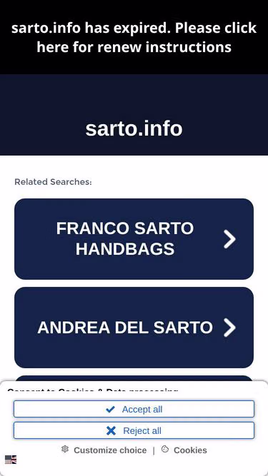 Screenshot of sarto.info