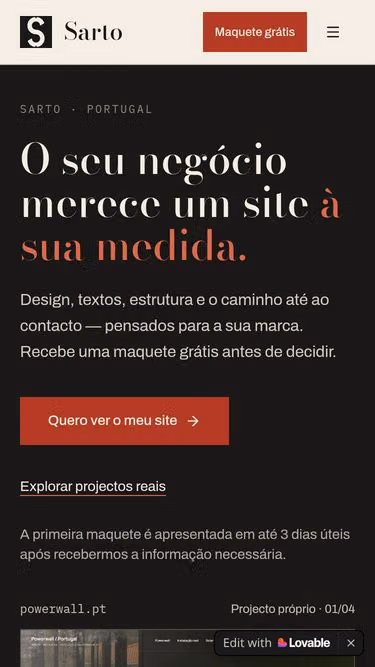 Screenshot of sarto.pt