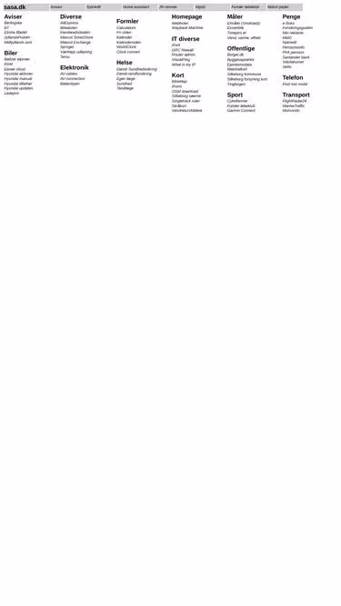 Screenshot of sasa.dk