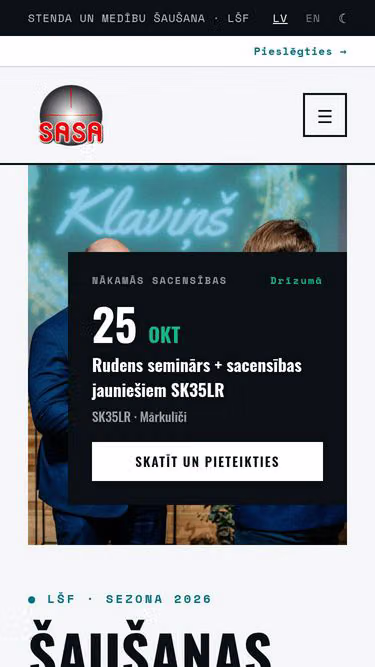 Screenshot of sasa.lv