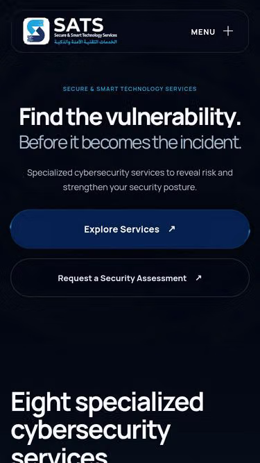 Screenshot of sats.sa