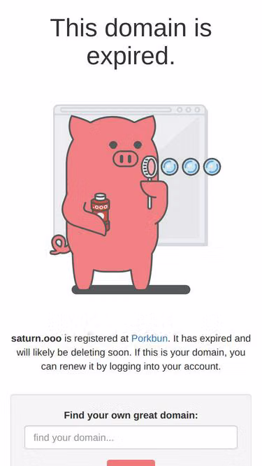 Screenshot of saturn.ooo