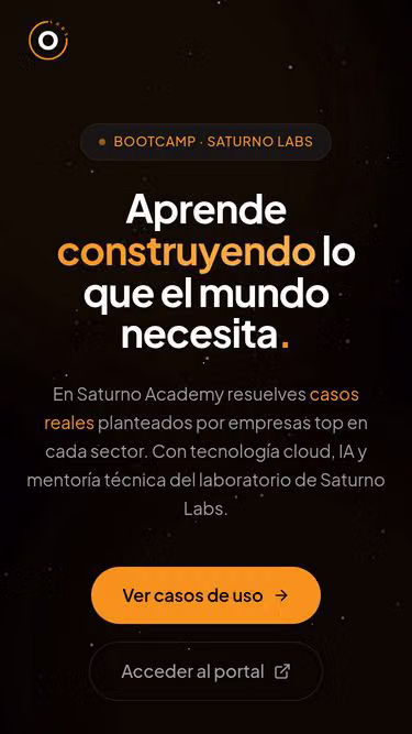 Screenshot of saturno.academy