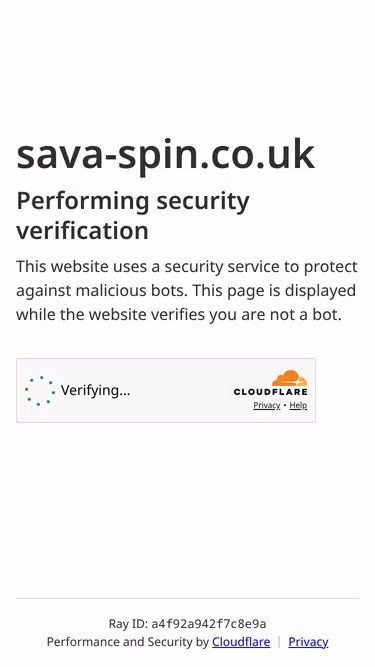 Screenshot of sava-spin.co.uk