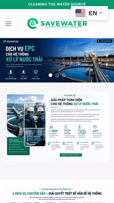Screenshot of savewater.vn
