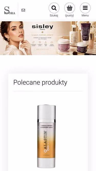 Screenshot of savora.pl
