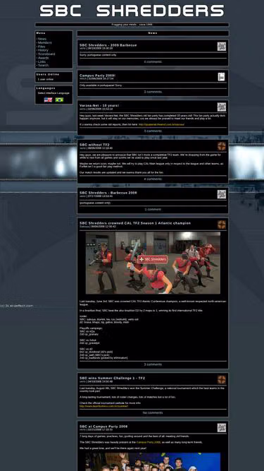 Screenshot of sbcs.org