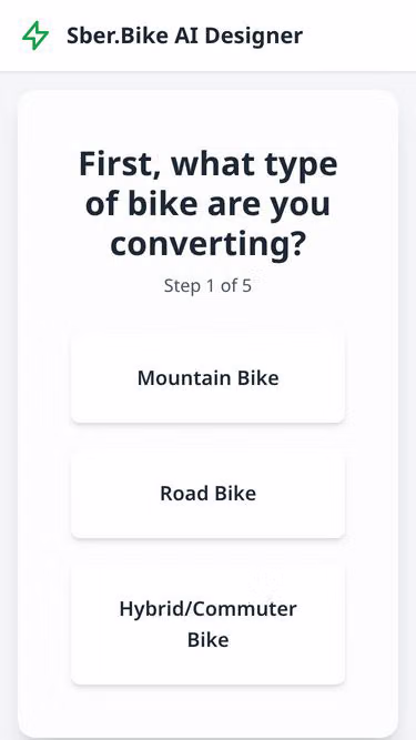Screenshot of sber.bike