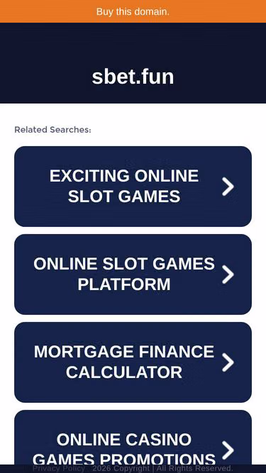 Screenshot of sbet.fun
