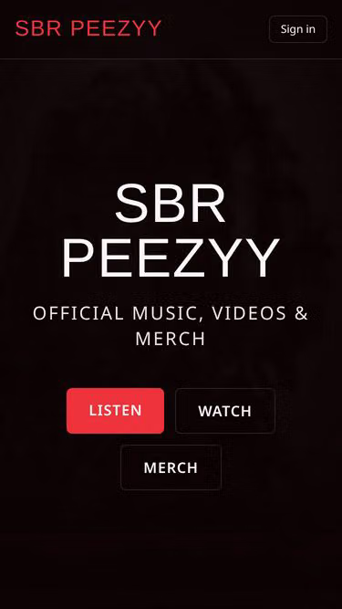 Screenshot of sbr.ink
