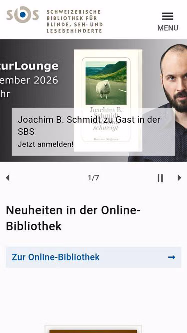 Screenshot of sbs.ch