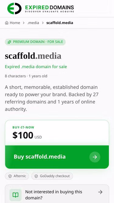 Screenshot of scaffold.media