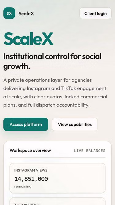 Screenshot of scalex.cc