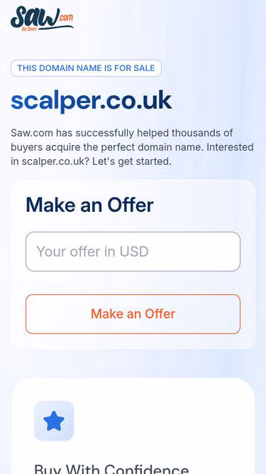 Screenshot of scalper.co.uk
