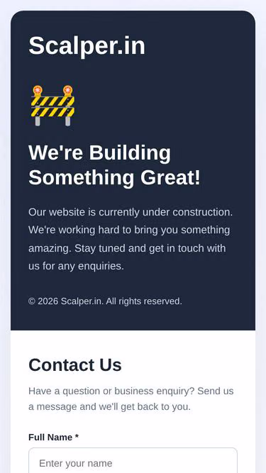 Screenshot of scalper.in