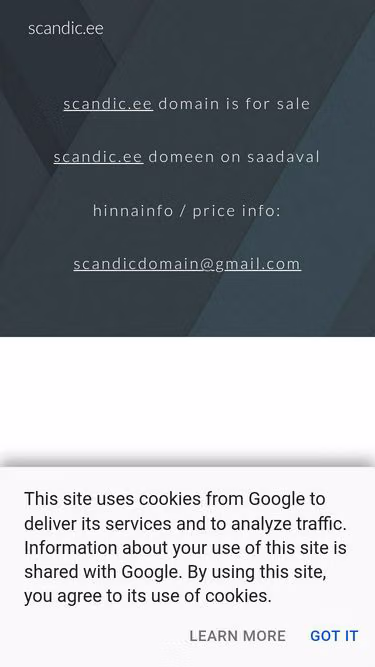 Screenshot of scandic.ee
