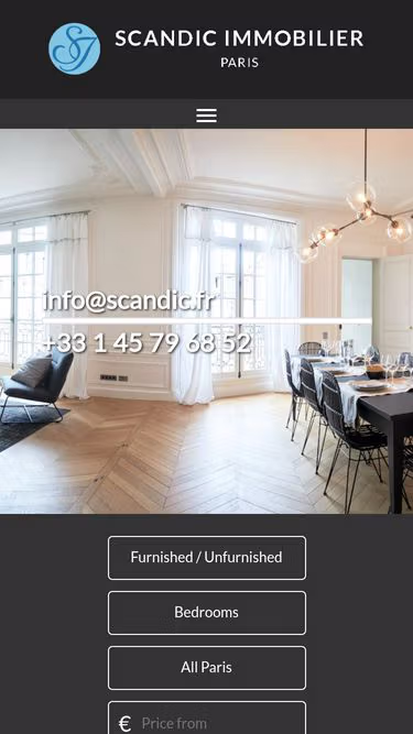 Screenshot of scandic.fr