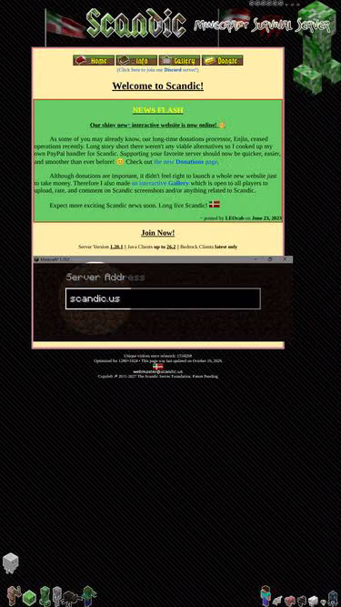 Screenshot of scandic.us