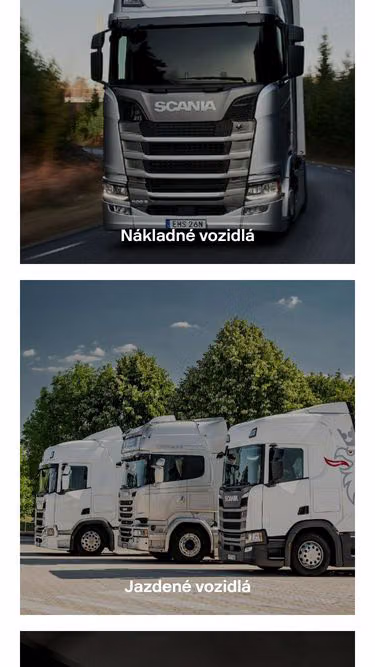 Screenshot of scania.sk