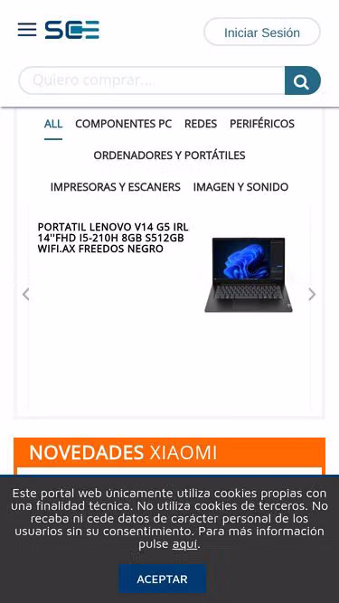 Screenshot of sce.es