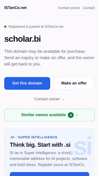Screenshot of scholar.bi