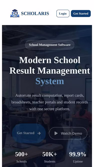 Screenshot of scholaris.com.ng