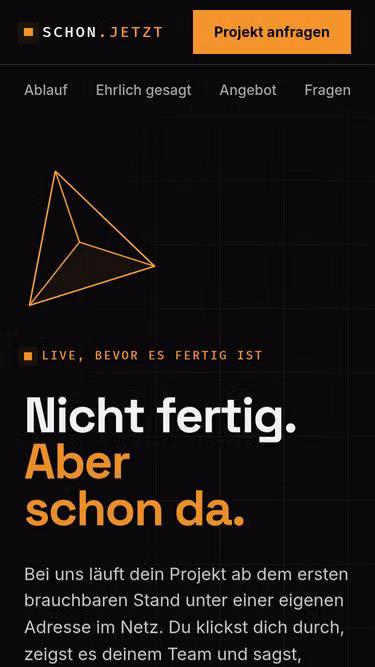 Screenshot of schon.jetzt