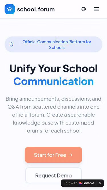 Screenshot of school.forum