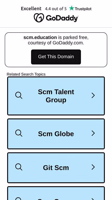 Screenshot of scm.education