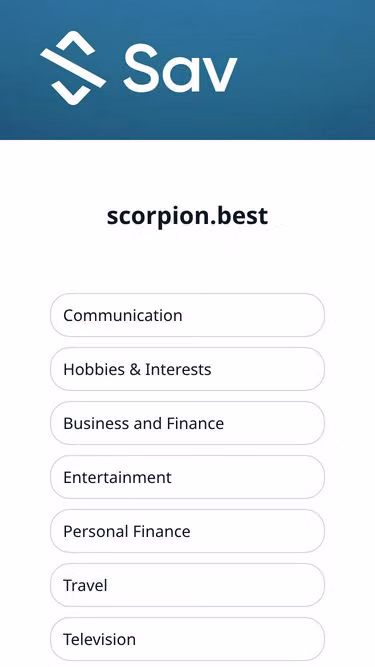 Screenshot of scorpion.best