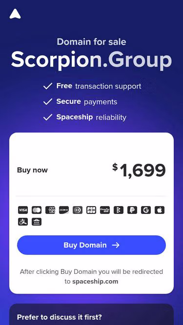 Screenshot of scorpion.group