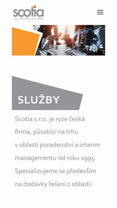 Screenshot of scotia.cz