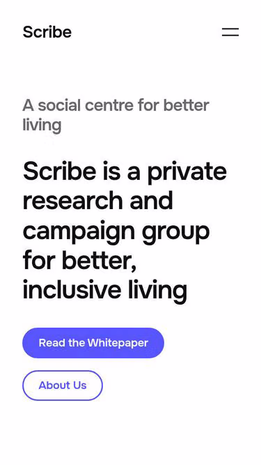 Screenshot of scribe.org.uk