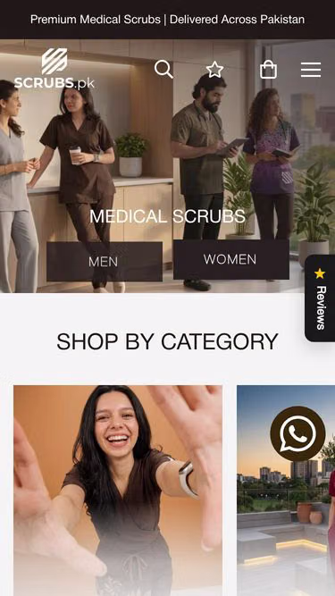 Screenshot of scrubs.pk