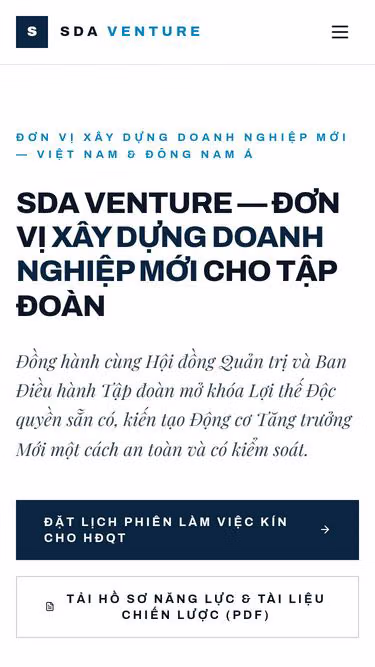 Screenshot of sda.vn