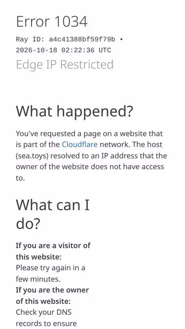 Screenshot of sea.toys