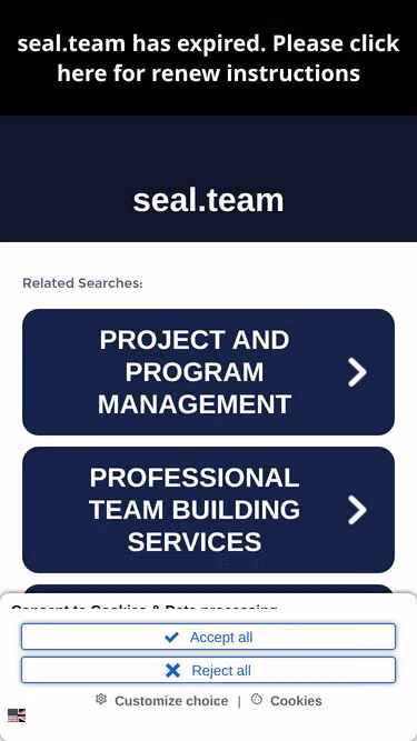 Screenshot of seal.team