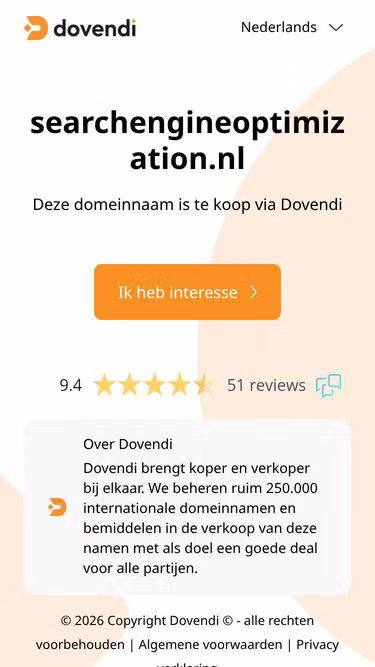 Screenshot of searchengineoptimization.nl