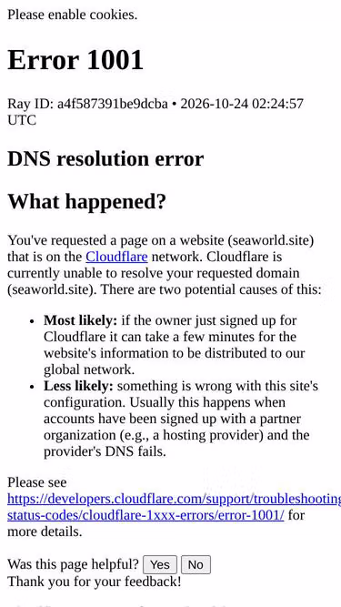 Screenshot of seaworld.site