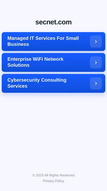 Screenshot of secnet.com