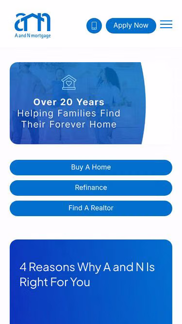 Screenshot of secondhome.mortgage