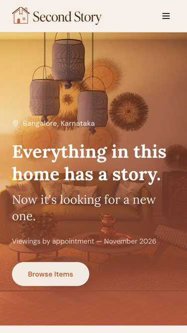 Screenshot of secondstory.live