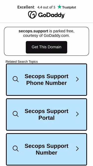 Screenshot of secops.support