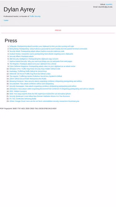 Screenshot of security.love